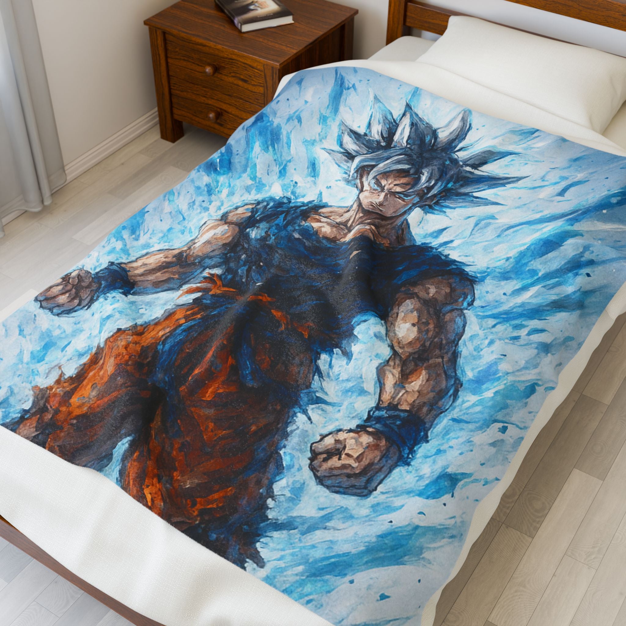 Anime-Inspired Warrior Blanket