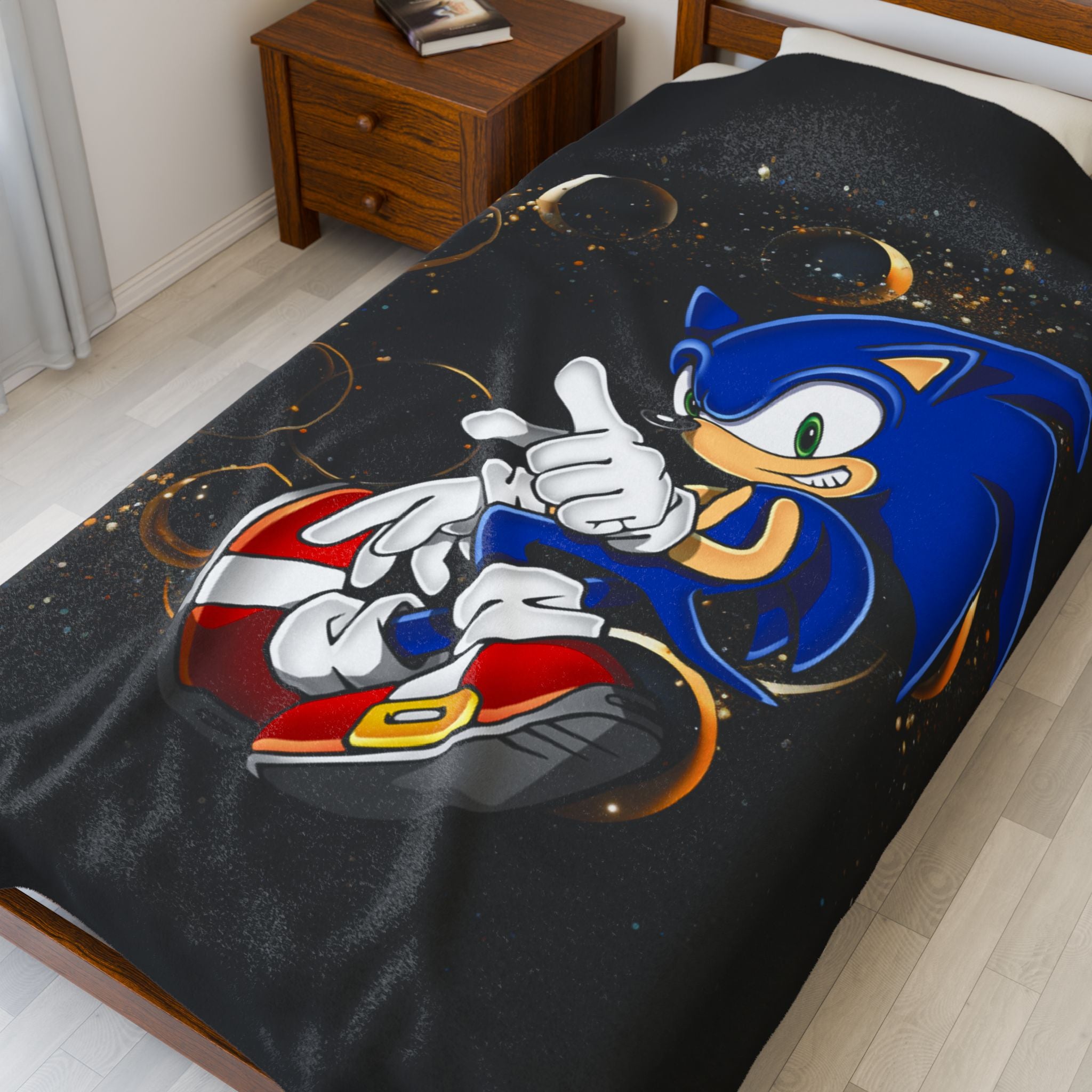 Blue Speed Hero Plush Blanket