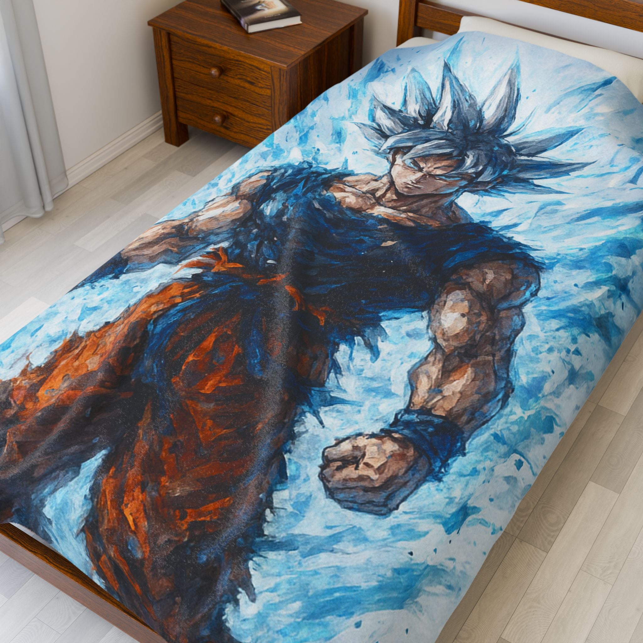 Anime-Inspired Warrior Blanket